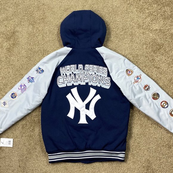 NEW YORK YANKEES 27 TIME WORLD SERIES CHAMPIONSHIP  Hooded Jacket  S M L XL 2X - Picture 9 of 9